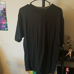 Black lightly striped mens shirt